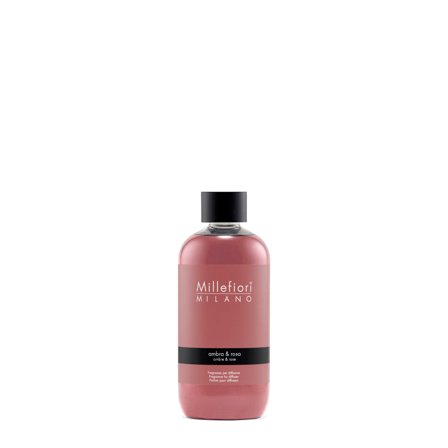 Millefiori Milano Ambra & Rosa 250ml - Profumo per Diffusore