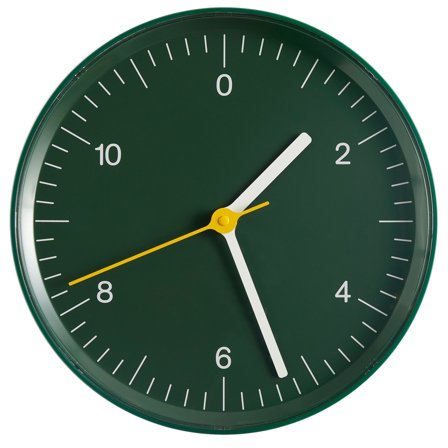 Hay Wall Clock veggklokke, grønn