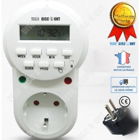 TD timer digitalt eluttag kök programmerbar mekanisk elektronisk timer trappa nedräkning utomhus