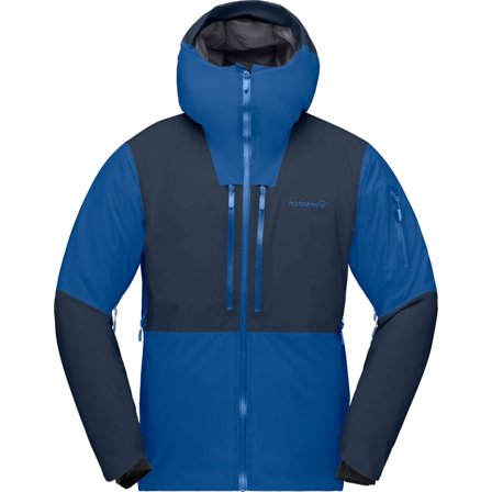 Norrøna Men's Lofoten Gore-tex Thermo80 Jacket Men lined ski jackets Blue XL