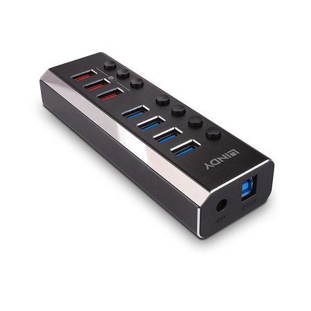Lindy 4 Port USB 3.0 Hub with 3