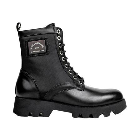 Karl Lagerfeld Land signature , Zwart , Dames , Maat: 40 EU Enkellaarsjes
