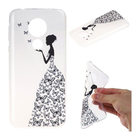 Deco Motorola Moto G7 Power cover - Sommerfugle Piger