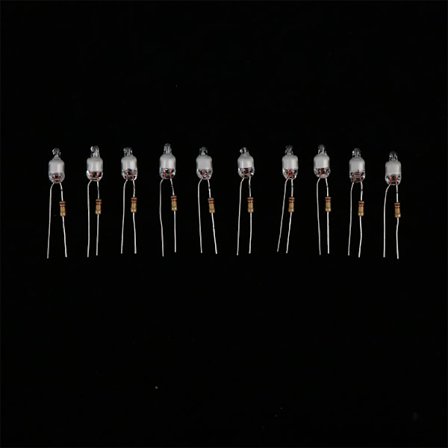 10 st Neon Indikator Ljus Grön Röd Blå Skyltar 6mm Neon Lampa G