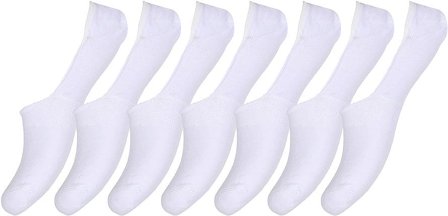 Decoy Footies Fodskånere 7-pak Hvid 37-41, Tøj & Bolig, Ankelsokker, Damesokker
