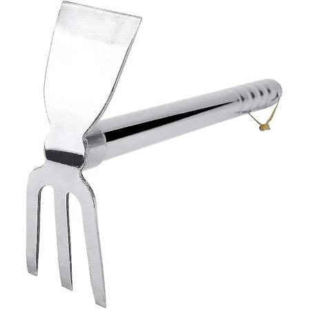 Trädgårdsredskap 2-i-1 Hacke och kratta (1 st)