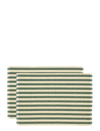 Dækkeserviet 33X48 2-Pk Statement Stripe Green Green Södahl