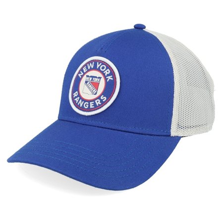 American Needle - NHL Blauw trucker Cap - New York Rangers Valin White/Blue A-frame Trucker @ Hatstore
