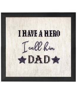 Stickpackung Bild Dad