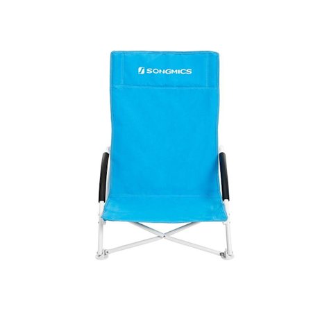 Rootz Beach Chair - Strandstol med høj ryg - Sammenklappelig strandstol - Bærbar strandstol - Letvægts strandstol - Canopy strandstol - Justerbar stra