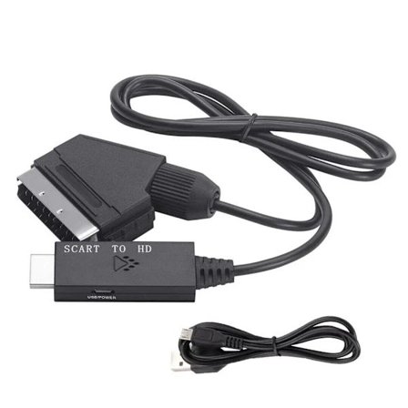 SCART till HDMI-omvandlarkabel DVD HD TV-videoadapterkabel