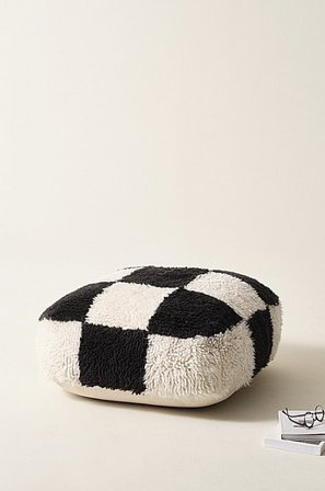 Jotex - Sittpuff 80x80 Cm Bomull - Polystyren Svart/vit CHESS - Köp Sittpuffar hos Jotex