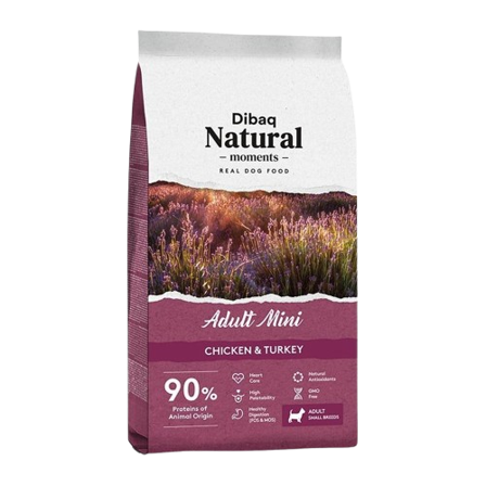 DIBAQ - Natural Moments Adult Mini 3 kg - Hund - Hundefôr & hundemat - Tørrfôr for hund - ZOO.no