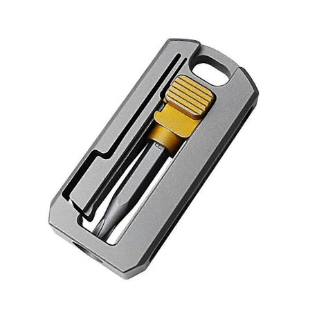 Titaaniseoksesta valmistettu ruuvimeisseli magneettinen pieni huolto yhdistelmä monitoiminen kannettava ulkoilu EDC-työkalut