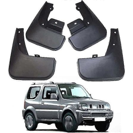 Lämplig för 4 st Bil Stänkskydd för Suzuki Jimny 2005-2010 2011-2016, Anpassad Främre Bakre Stänkskärm Tätningsskydd Kit Hjul Slamskydd Stänkskydd