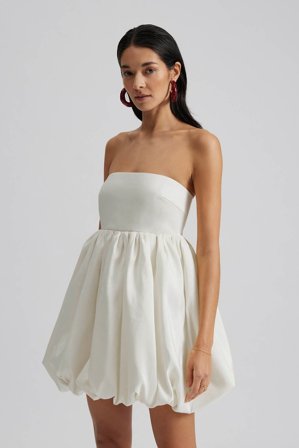 Malina - Isolde mini dress - L - White