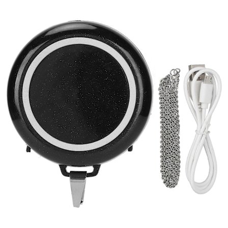 Luftrenare Halsband med Negativa Joner - Portabel, Tyst & Bärbar - Bil, Hem, Resa - Liten & Svart