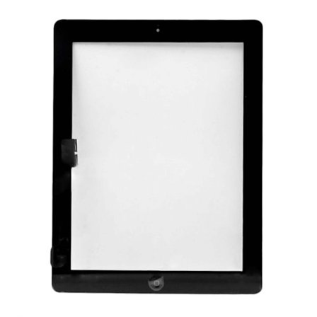 Apple iPad 3/4 Komplett Glas & Digitizer Med Delar - Svart