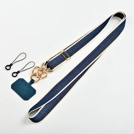 Bow Knot Phone Strap Mobiltelefon LANyard BLÅ