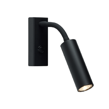 Herstal Vägglampa Pipeline Flex Lampor Unisex Svart