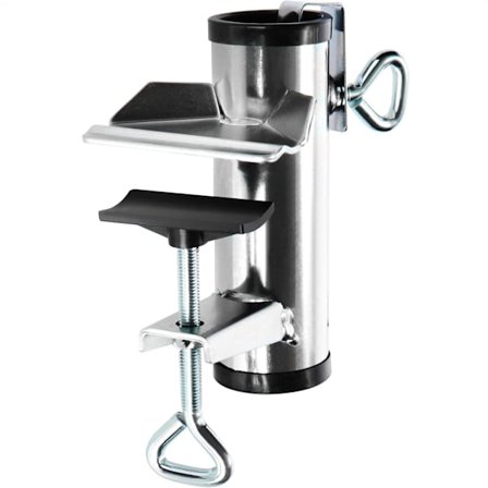 Metall parasollholder - parasollfot for balkong, terrasse eller bord - XL balkong parasollholder (01 stk - Ø 25-38mm)