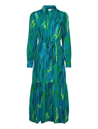 Yasfero Ls Long Shirt Dress S. Dresses Shirt Dresses Multi/mönstrad YAS