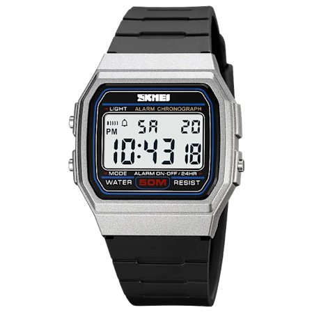 SKMEI 2042 Utendørs Digital Sportsklokke Menn Militær Vanntett Kalender Dato Uke Herre Armbåndsur Elektronisk Klokke 1381 reloj