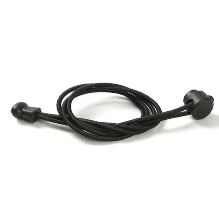 Knytfria skosnören med lås-system, svart svart