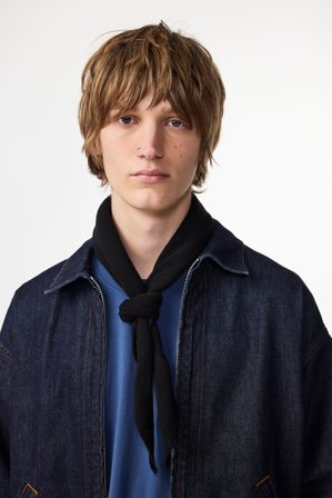 Triangle 6623 Scarf Herr Svart Ull