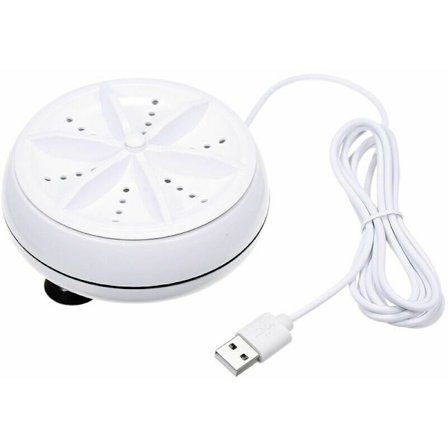 2-i-1 Mini-tvättmaskin Bärbar personlig roterande turbin tvättmaskin med USB-kabel
