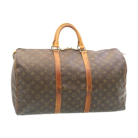Louis Vuitton Vintage, Pre-owned Keepall 50 Bruin, Dames, Maat:ONE Size
