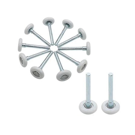 12 stk 1,8 tommers nylon garasjeport rulle 4 tommers stamme, stille garasjeport hjul for garasjeport spor