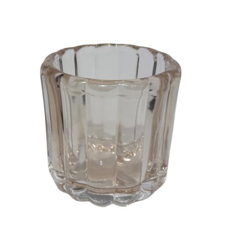 Ljushållare Glas Beige 8,5 cm