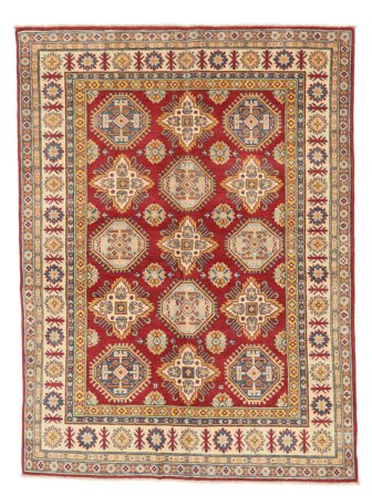 Kazak Rug Hand Knotted 150X202 Brown/Orange Afghanistan