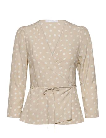 Britt Wrap Blouse Aop 10864 Pink Samsøe Samsøe