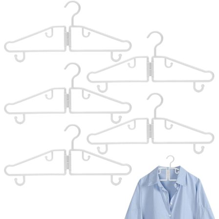 Foldbar bøjle, sammenklappelige bøjler - 5 stk. bukseophæng - vasketøjsophæng