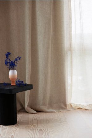 Jotex - Målbestilt Lingardin Linbeige - CLEO - Kjøp Gardiner hos Jotex