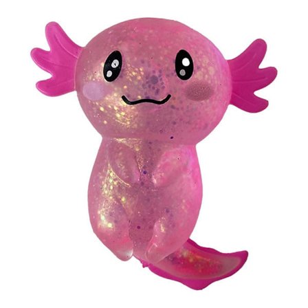 Glitter Axolotl Leksaker Stress Relief Leksak Bedårande Axolotl Leksak Mjuk Stress Leksak Axolotl Stretchiga Fidget Leksaker För Barn Och Vuxna 