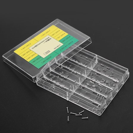 304 Ruostumattomasta teräksestä valmistetut uraruuvit Kellon takakannen lajitelma Ruuvit Kellon korjaustyökalut