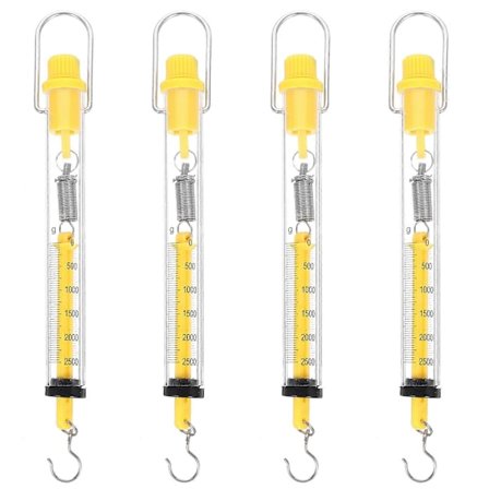 4 stk. Fjeder Vægt Rørformet Fjeder Vægt Newton Kraftmåler Dynamometer Krogvægt