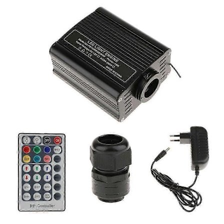 LED Optisk Fiber Driver Motor 16W RGBW Lys Kilde Dekorativ Belysning - EU Plugg Utgave 0609