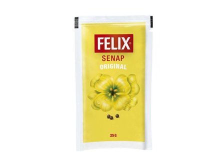 FELIX Senap Portionspåse 126x25g - Lyreco - Kök och servering - Ätbart - Socker kryddor och salt