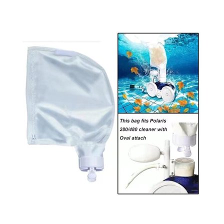 Anpassningsbara silkespåsar för 360 380 Pool Cleaner Robot. Set med 2 förstärkta Nyl