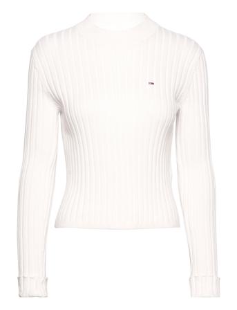 Tjw Bxy Rib Sweater Pullover Hvit Tommy Jeans*Betinget Tilbud