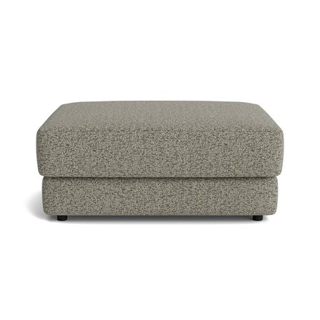 Sevilla Pouf Hocker in Puente Grün, moderner Stil mit Nozag-Federung für maximalen Sitzkomfort, stabiler Rahmen, Maße 43cm Höhe, elegant.
