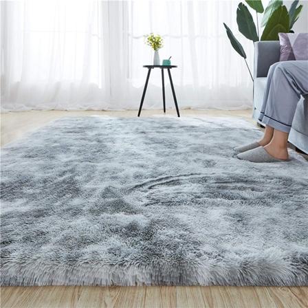 Ylellinen pehmeä ja pörröinen matto, solmittu värjätty tekoturkis, sisätiloihin sopiva pörröinen liukumaton matto 50x80CM