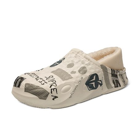 Tofflor för kvinnor och män, tofflor för män och kvinnor, inomhus och utomhus halkfria tjocka sulor, personliga och fashionabla 25cm