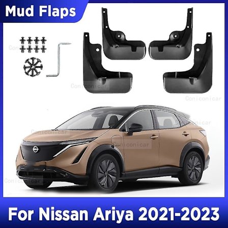 For Nissan Ariya 2021 2022 2023 4 stk. Sprutbeskyttere Mud Flaps Skvettlapper Foran Bak Skjerm Auto Styling Biltilbehør