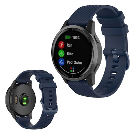Garmin Vivoactive 4 silicone watch band - Dark Blue