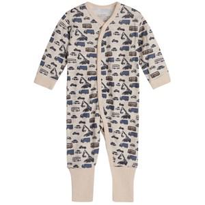 Hust&Claire Manu Printed Jumpsuit Wheat Melange 80 cm - All in ones - 80 cm - Cream